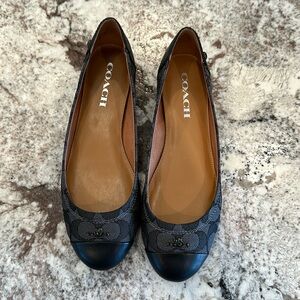 Coach ballet flats size 7.5 Black